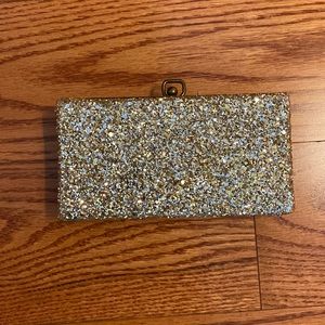 J. Crew Gold Clutch